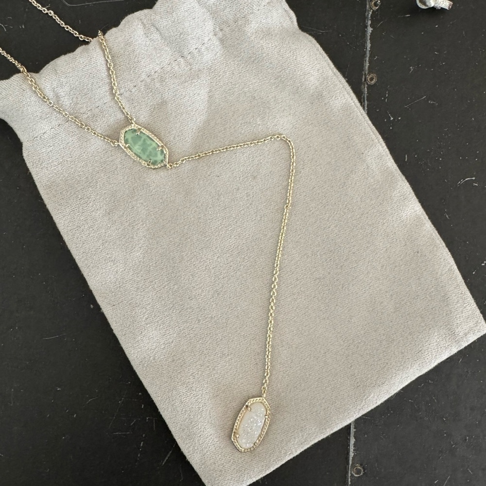 Kendra Scott Gold Lariat Necklace